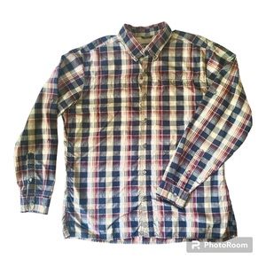 EDDIE BAUER Lightweight Men’s Shirt Quick Dry Poly/Nylon Long Sleeve Size L